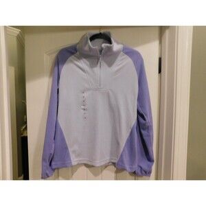 NWOT Columbia Women's Glacial IV Two Tone Purple1/4 Zip Fleece- Medium